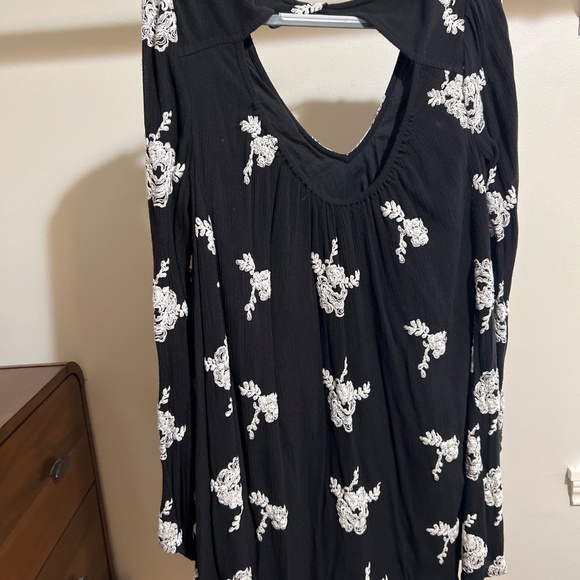 Free People -  Black Embroidered Austin Dress - Picture 9 of 9